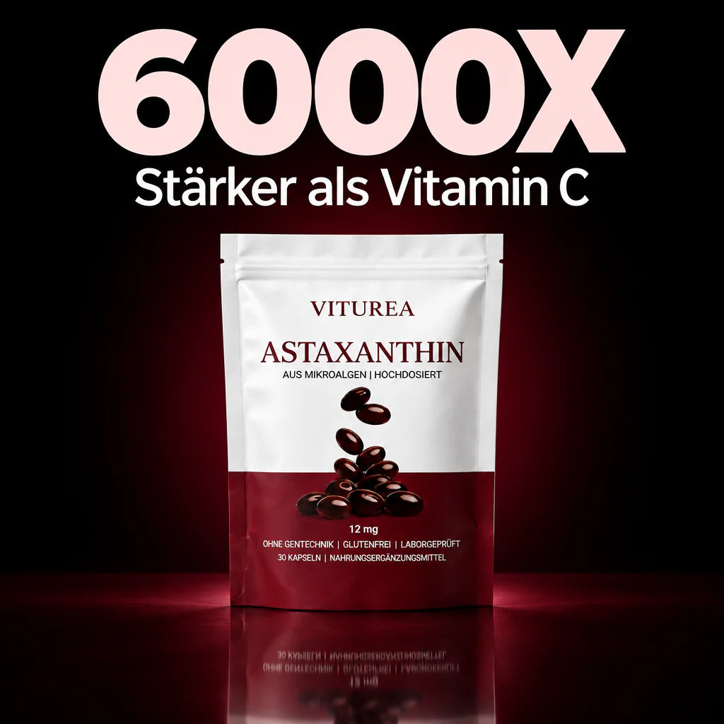 Astaxanthin ist 6000-mal stärker als Vitamin C