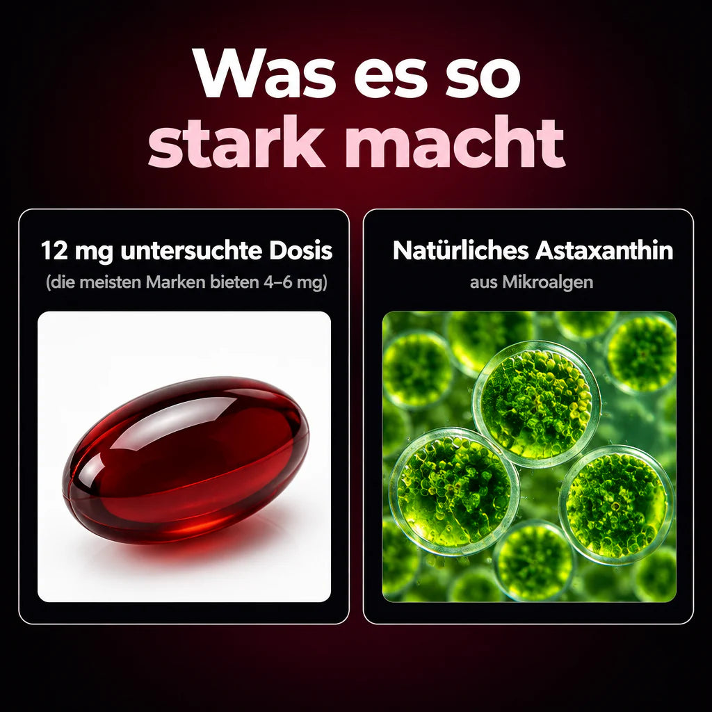 Was Viturea so stark macht – 12 mg untersuchte Dosis und natürliches Astaxanthin aus Mikroalgen