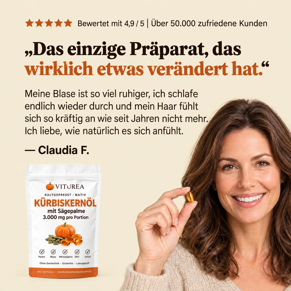 Kundenstimme Viturea Kürbiskernöl